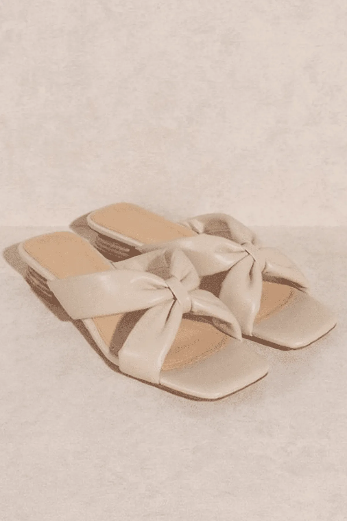Beige Knot Sandal
