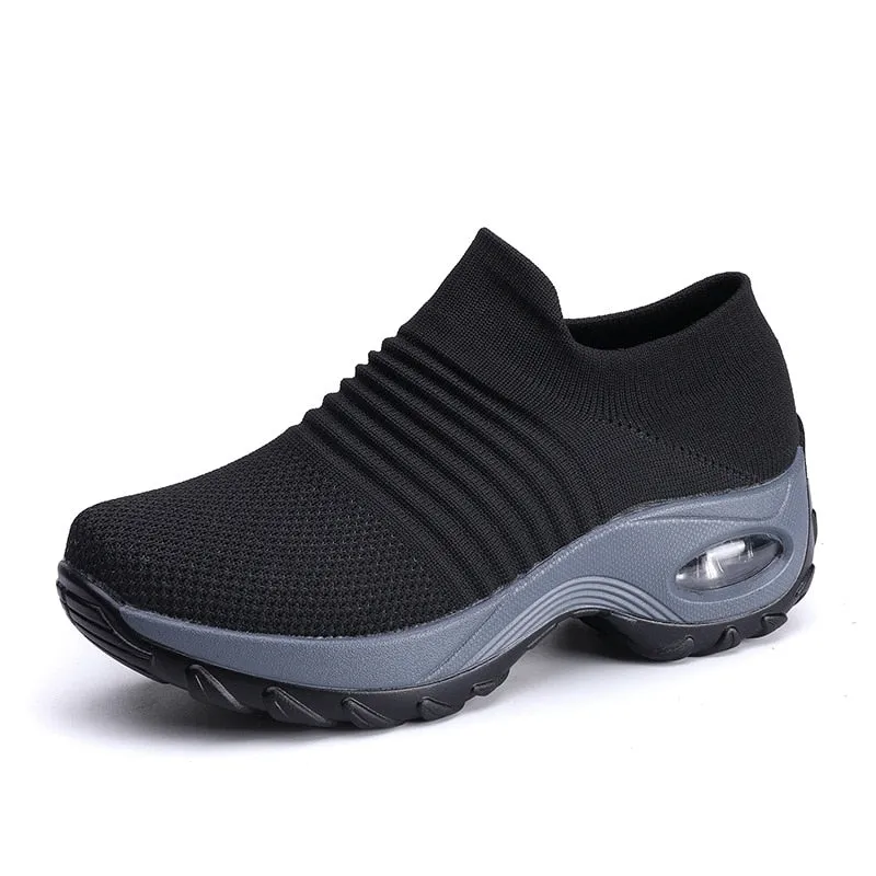 Breathable Mesh Slip-On Sneakers