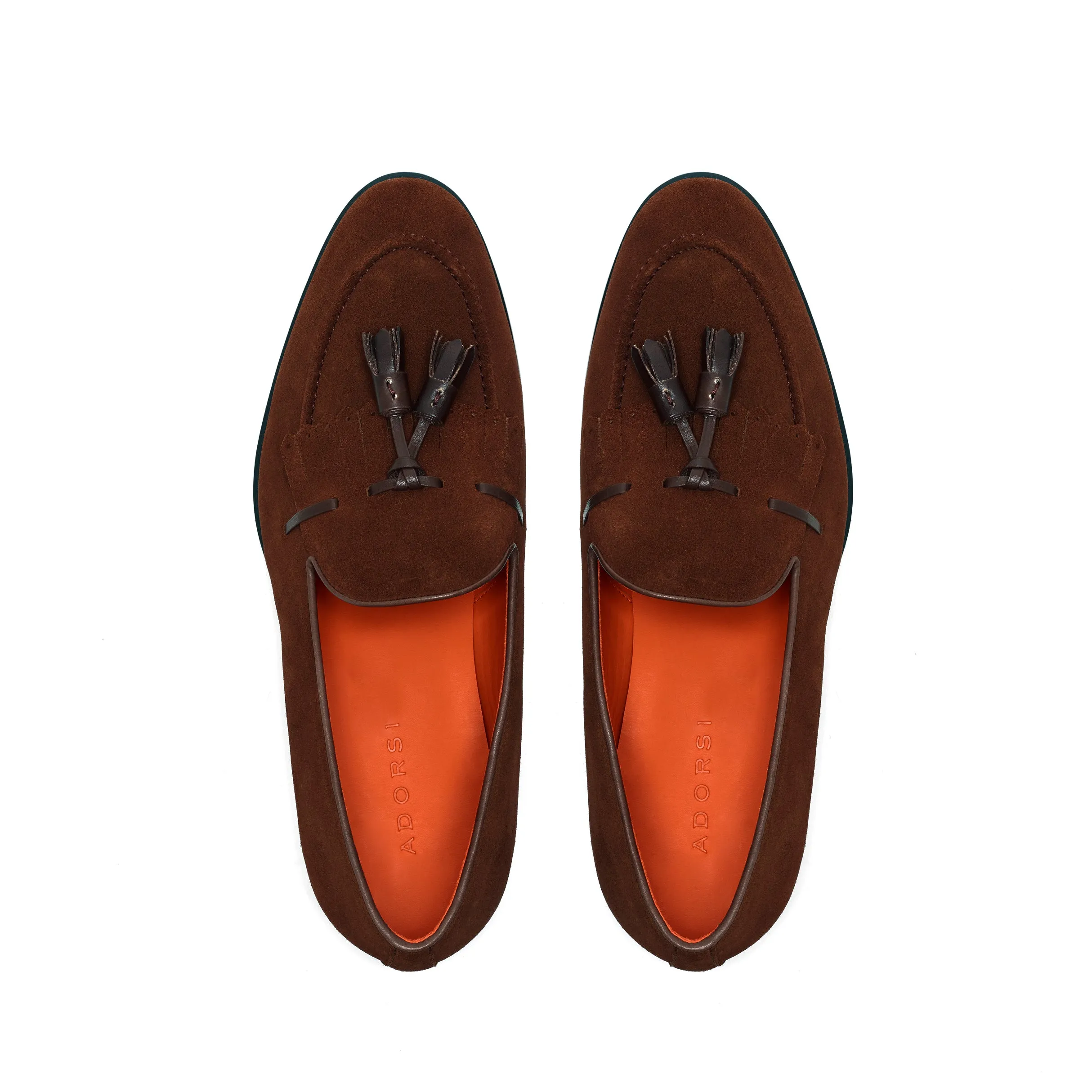 Brown Suede Kiltie Tassel Loafer