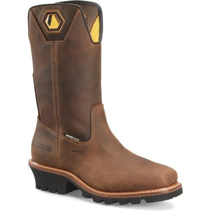 Carolina Men's Coppice 12" Composite Toe Waterproof Logger Work Boot- Brown- CA9833