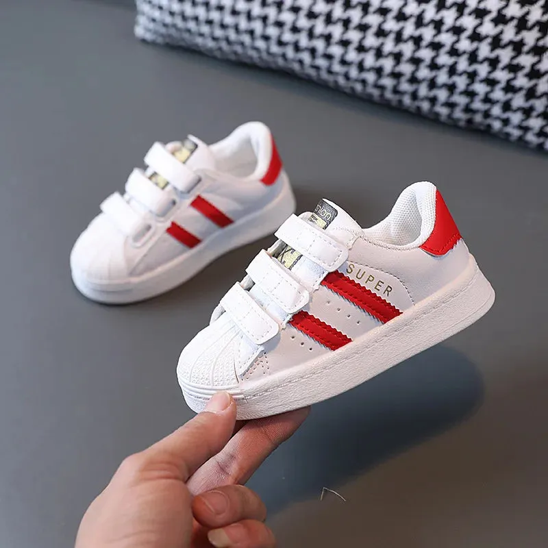 Children's White Non-slip Sneakers