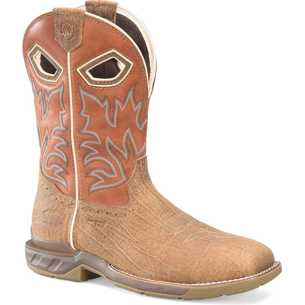 Double H Men's Phantom Rider  11"  WD SQ Composite Toe Roper Work Boot -Brown- DH5377