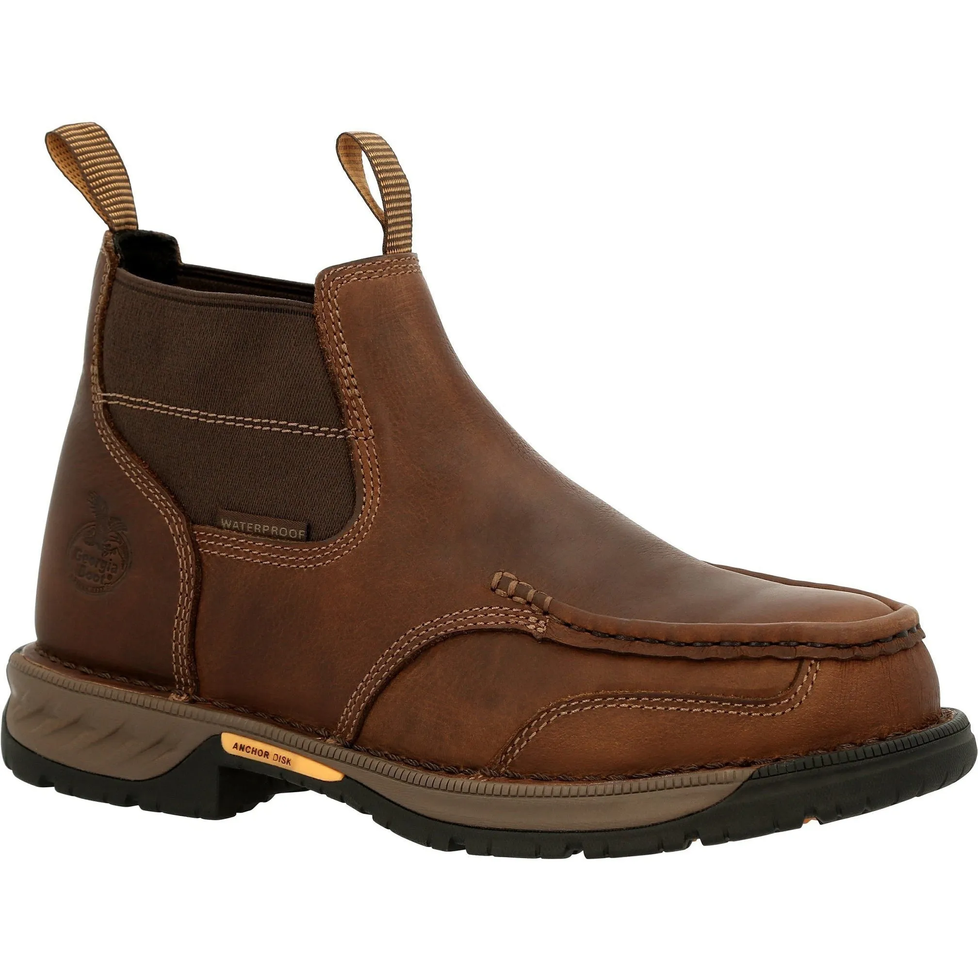 Georgia Men's Athens 360 5" Steel Toe Waterproof Work Boot - Brown - GB00440