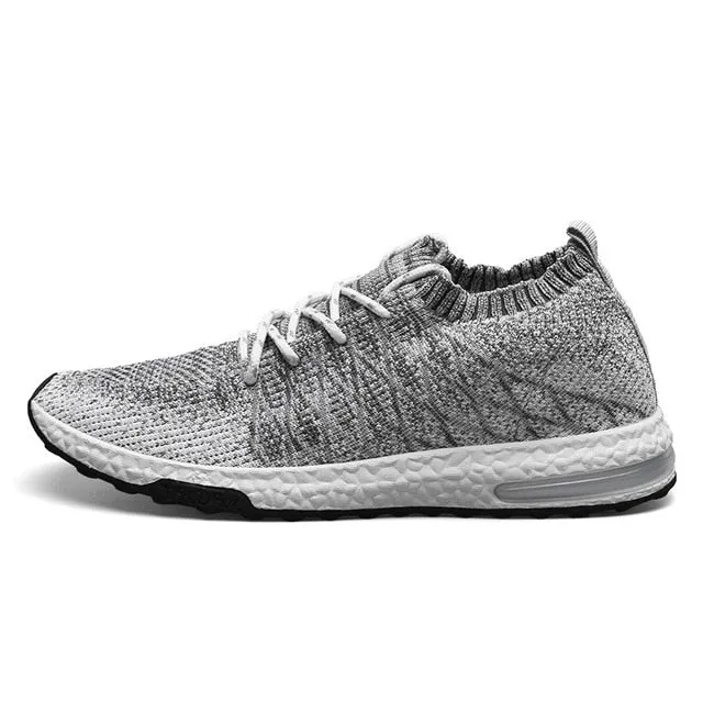 Men Shoes Beathable Air Mesh Men Casual Shoes Slip on Fall Sock Shoes