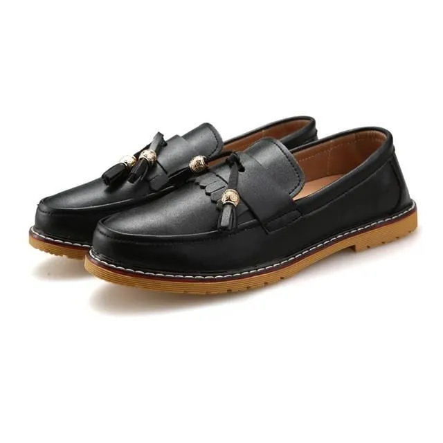 Men's Dress Loafers With Tassel Decor