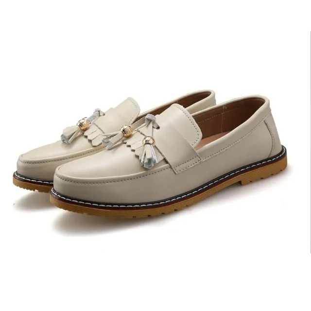 Men's Dress Loafers With Tassel Decor