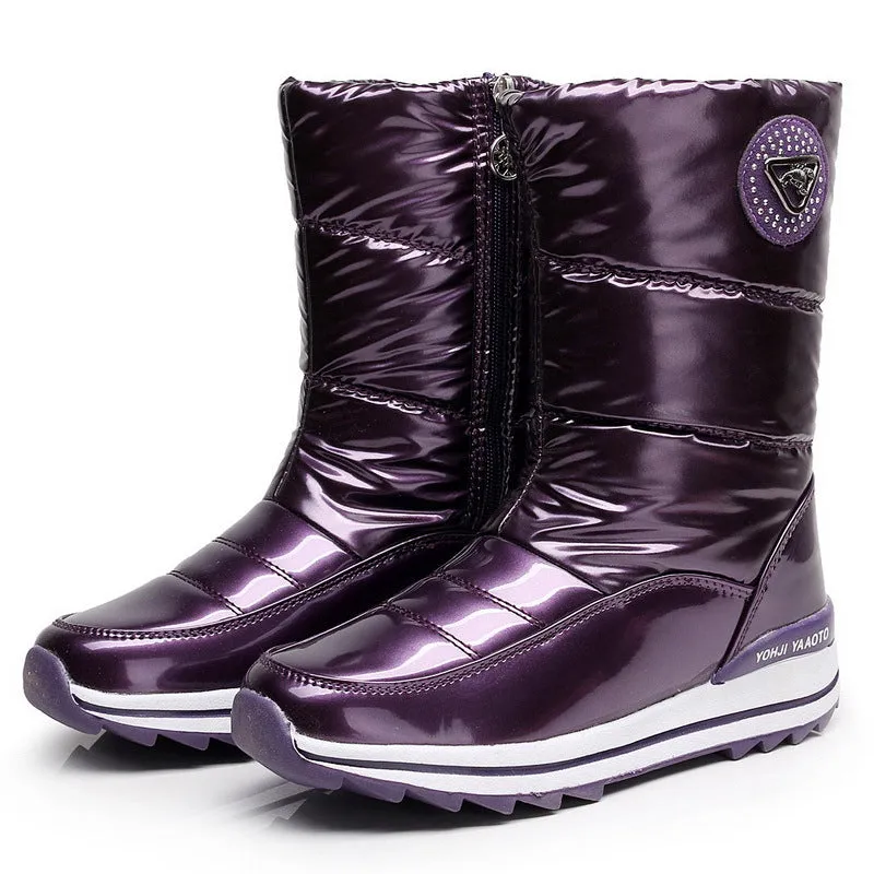 Winter Waterproof Non-Slip Extra Warm Plush Snow Boots for Women