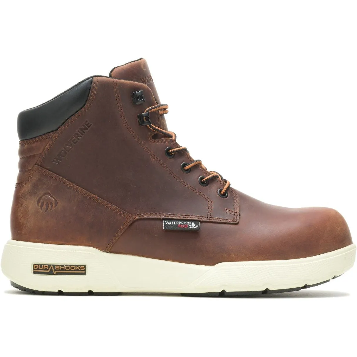 Wolverine Kickstart Durashocks 6" Waterproof Work Boot - Peanut - W080036