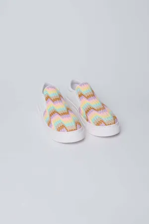 Women Shoes Faux Leather Slip On Sneakers White