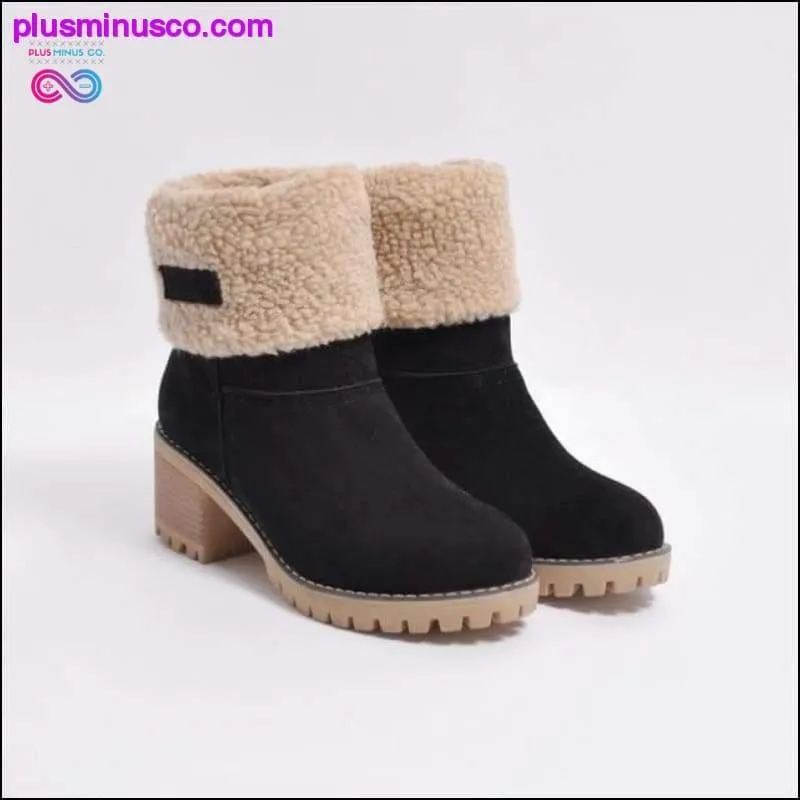 Women's Shoes Snow boots Ladies Winter Flock Warm Boots