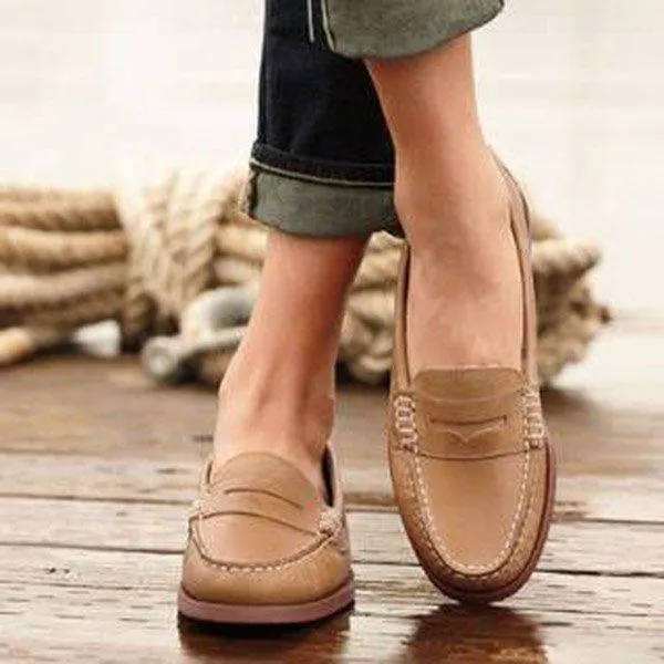 Women's Slip On Low Heel Loafers